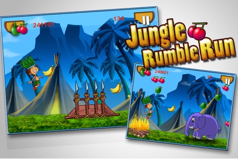 Jungle Rumble Run - Survival In Jungle To Eat juicy Fruits (Free Game) screenshot 2