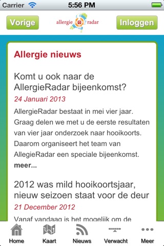 Allergieradar screenshot 4