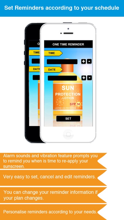 Sunscreen Re-applying Reminder App - Timetable Activity Schedule Reminders-Sport-Health-Leisure screenshot-3