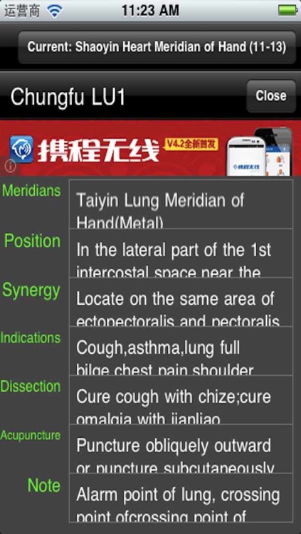 Meridian Acupoint Handbook Lite screenshot-3