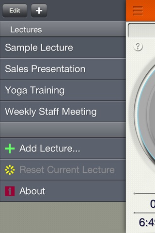 Lecture Timer screenshot 2