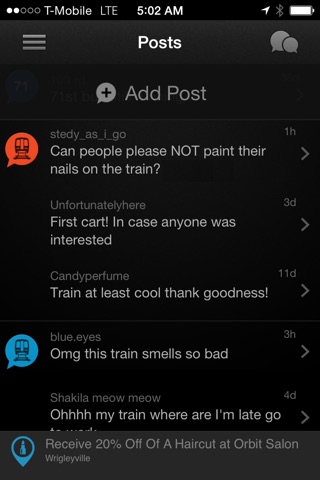 TransitChatter: The Social CTA Tracker screenshot 3
