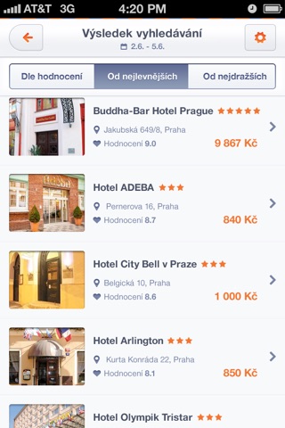 Hotel.cz screenshot 3