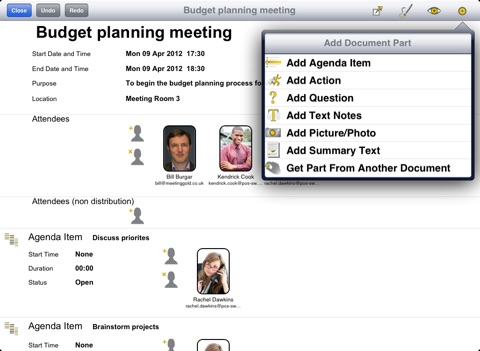 Meeting Gold - Ultimate meeting note taking and action tracking. screenshot 3
