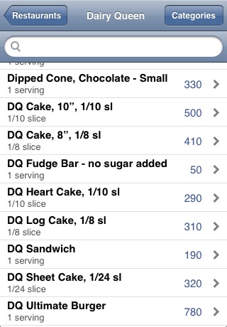 Fast Food Calorie Checker