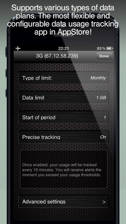 Download Meter - track Data Usage and avoid Data Plan Overage screenshot-4