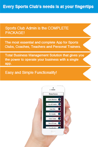 Sports Club Admin - Management Business solution screenshot 2