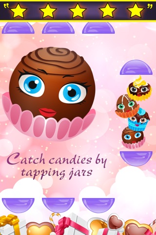 Candy Catch - Sugar Valentine Bonbon Endless Rainbow Love Catching Game screenshot 2