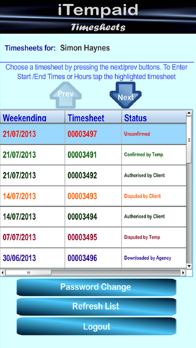 How to cancel & delete iTempaid Timesheets from iphone & ipad 2