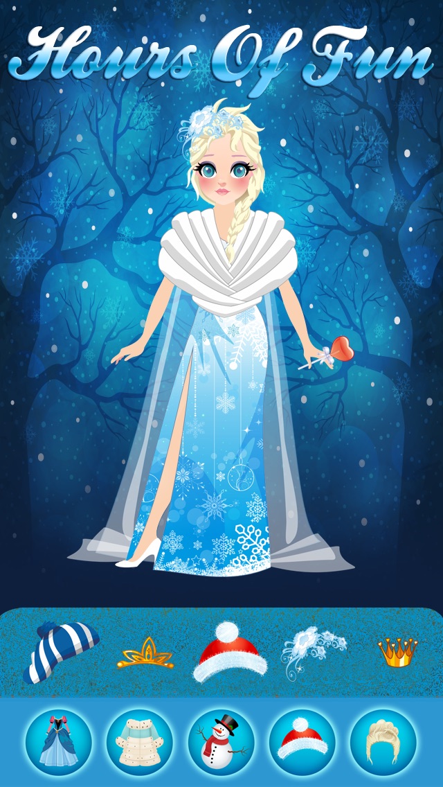 Magic Snow Queen Ice Princess Fashion Castle Game Free Girls Edition