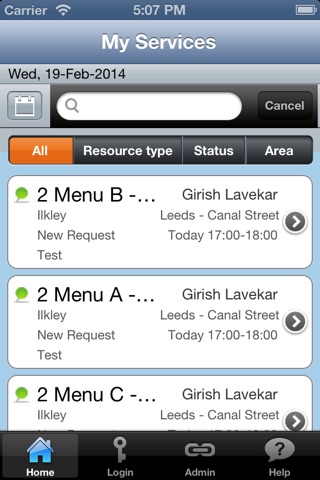 Rendezvous Workspace - Service Tracker screenshot 3