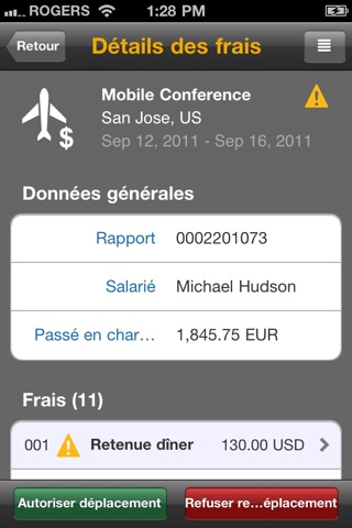 SAP Travel Expense Approval screenshot 2