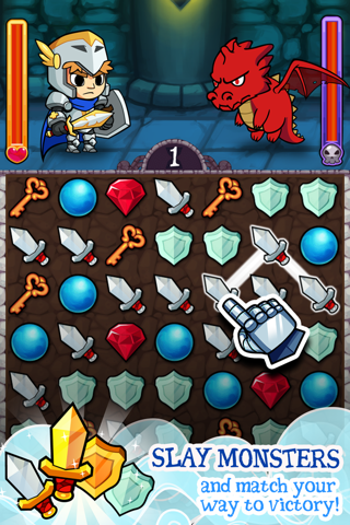 Puzzle Heroes - Fantasy RPG Adventure Game screenshot 2