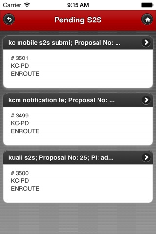 Kuali Coeus Mobile screenshot 4