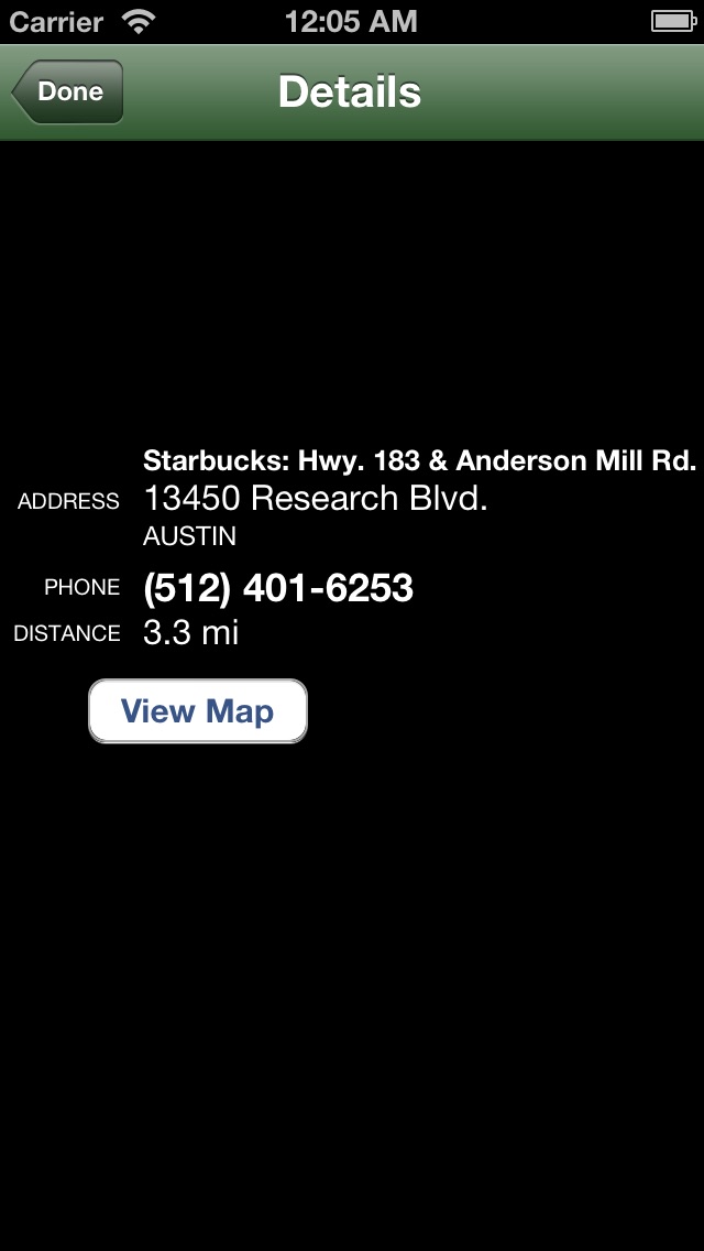 Find Nearest Starbucks AppRecs