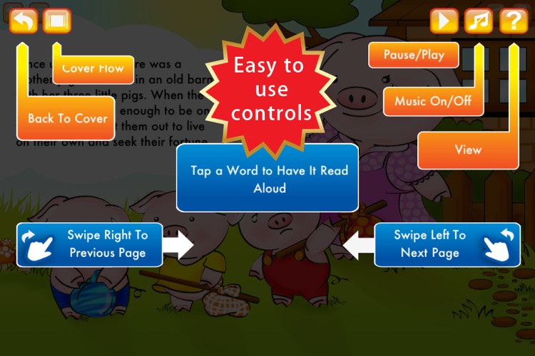 The Three Little Pigs Storybook HD screenshot-3