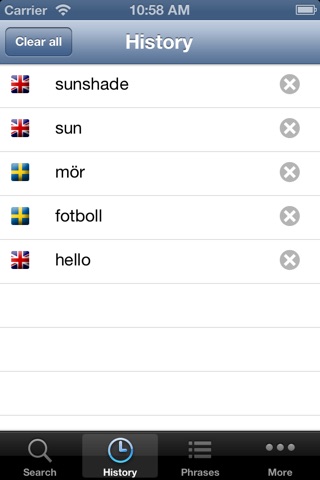 English Swedish Dictionary screenshot 4