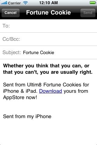 Ultim8 Fortune Cookies Lite screenshot 3