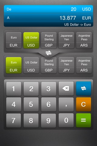 Currency Converter! screenshot 2