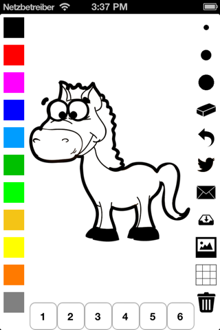 Animal Coloring Book for Children: Learn to color a snake, horse, giraffe, lion and more screenshot 2
