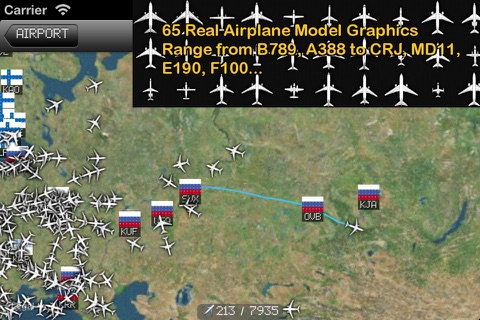 Скриншот из iPlane 2 - Flight Info + Status + Radar Tracker