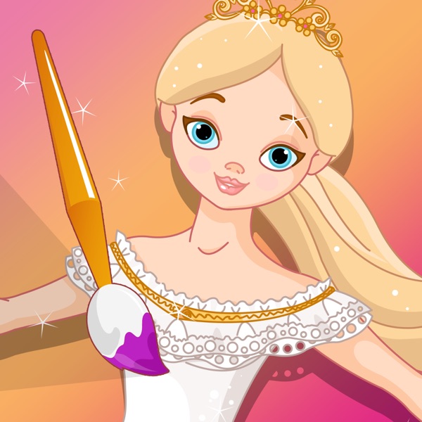 Princess Coloring Book for Girls: Learn to Color Cinderella, Kingdom, Castle, Frog and more