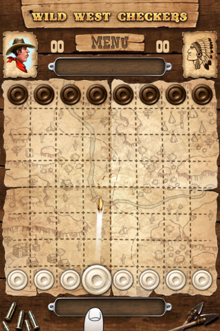 Wild West Checkers free screenshot 4