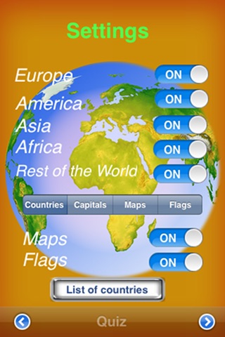 Countries & Capitals screenshot 2