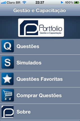 Portfolio PMP Simulado screenshot 2