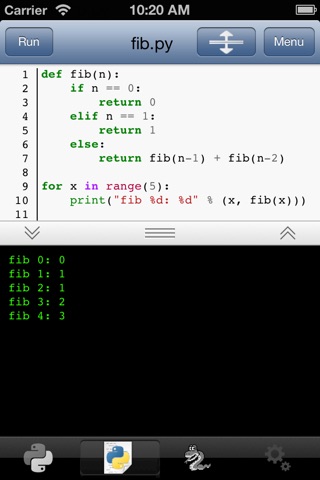 Python 3.2 for iOS screenshot 2