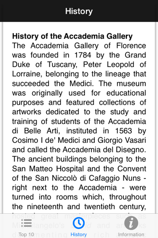 Galleria dell’Accademia di Firenze English LITE screenshot 4