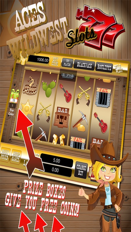 Aces Wild West Slots Casino - Win Big Mega Jackpot Slot Machine & Las Vegas Bonus Game