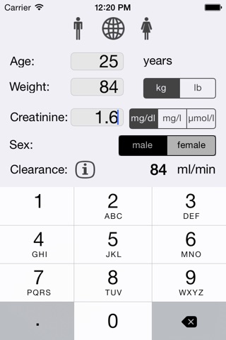 Creatinine Clearance screenshot 3