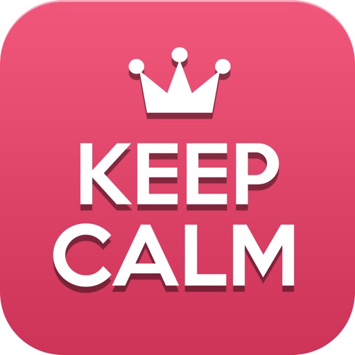 Keep Calm - Turn your instagram, facebook photos into Keep Calm poster with KeepCalmr Icon