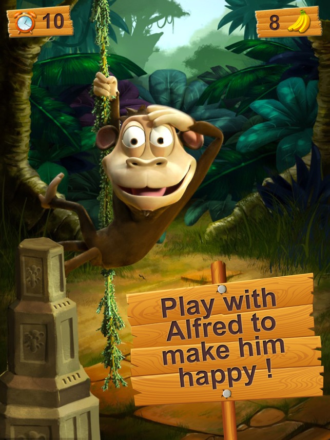 Alfred the talking monkey for iPad(圖2)-速報App