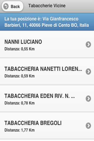 Cerca Tabaccherie screenshot 2