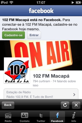 Rádio 102 FM | Macapá | Brasil screenshot 4
