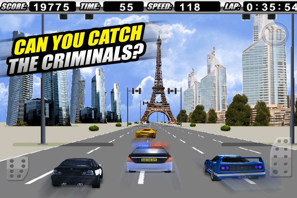 A Cop Chase Car Race 3D FREE - By Dead Cool Apps screenshot 3