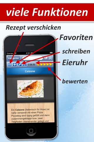 Pizza HD - 100 Pizza Rezepte mit Backmanager screenshot 4