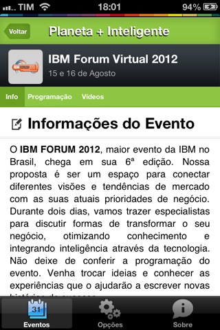 webTV IBM Brasil - Planetamaisinteligente.tv screenshot 2