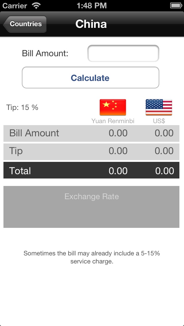 Tipping Abroad iPhone Tipping Abroad iPhone