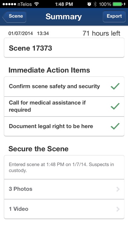 Checklist App for Scene Examination screenshot-3