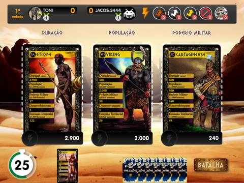 Super Trunfo Battle Cards screenshot 3