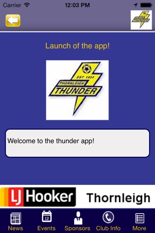 Thornleigh Thunder Football Club screenshot 2