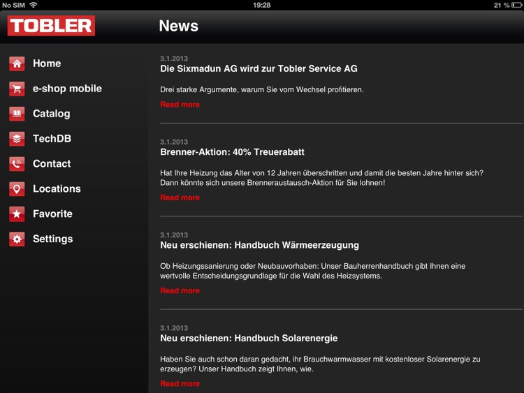 Tobler for iPad