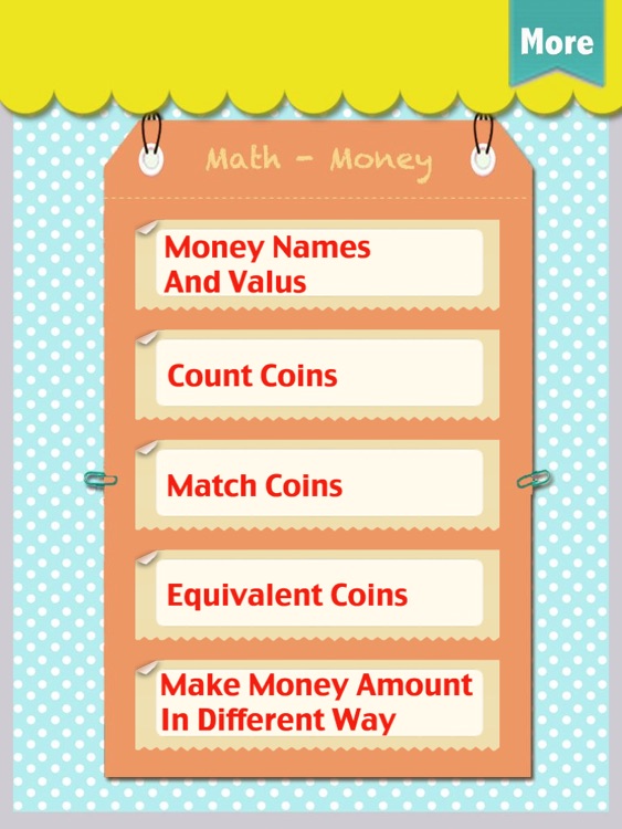 Kids Math-Money Worksheets