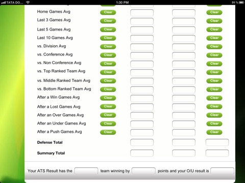 ATS Calculator -  Sports Predictions Software 2014 screenshot 4