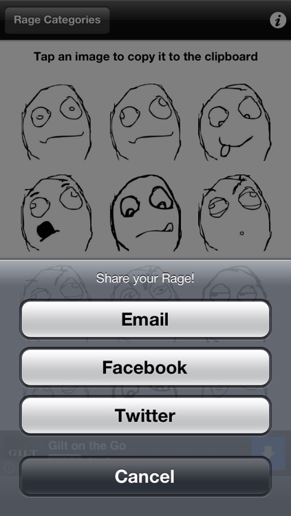 RageToSMS Lite - Rage Faces for Texting and SMS