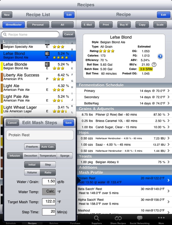 iBrewMaster iPad Edition