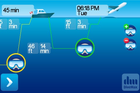 DiveMax AIR Dive Planner screenshot 2